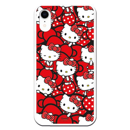 Funda Original Compatible Con Iphone Xr Con Un Diseño De Hello Kitty Lazos  Rojos Y Topos con Ofertas en Carrefour