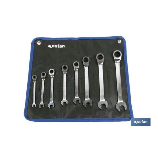 Set 8 Llaves De Carraca Mixta