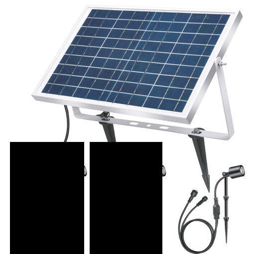 Kit X 4 Focos Solares Exterior Con Panel Solar - 5w - Ip66 - 3000k con  Ofertas en Carrefour