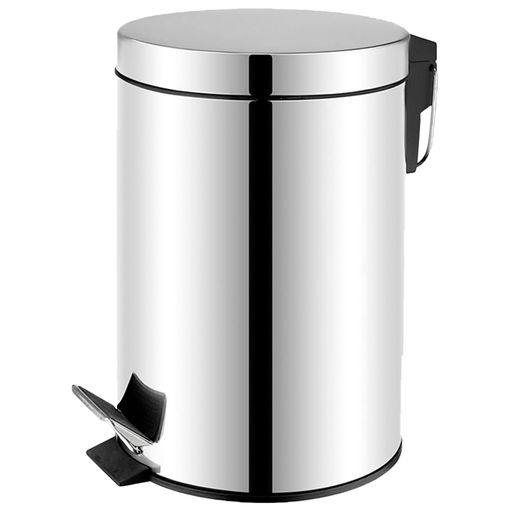 Cubo de basura en acero Inox con pedal.