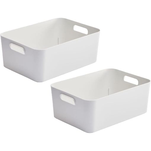 Cajas De Almacenaje De Plastico Con Asas Plegable 47.5 X 35 X 23.6 Cm con  Ofertas en Carrefour