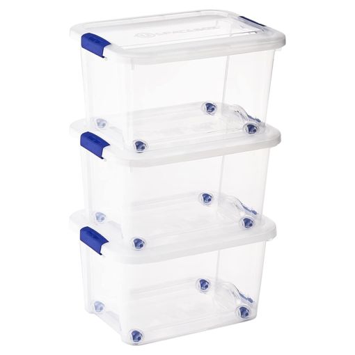 Cajas De Almacenamiento Con Tapa 2 Unidades Transparente 7 L Vidaxl con  Ofertas en Carrefour