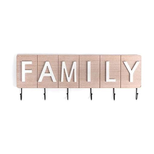 Perchero Family Con 6 Ganchos De 60x22 Cm con Ofertas en Carrefour | Ofertas Online