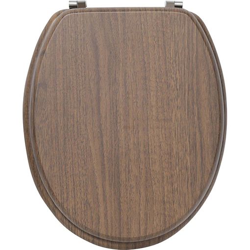 Tapa WC Universal Semidura, Bisagras de Acero, 43,5x37,5cm, Madera