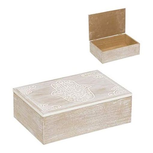 Caja Almacenaje Con Tapa Diseño Original Vintage De Madera con Ofertas en  Carrefour
