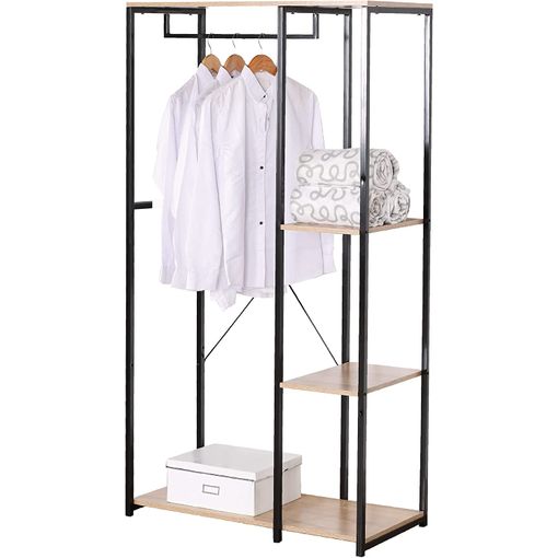 Armario Ropero Estructura Metalica Con Barra Y Baldas 90x40x167 Cm con  Ofertas en Carrefour