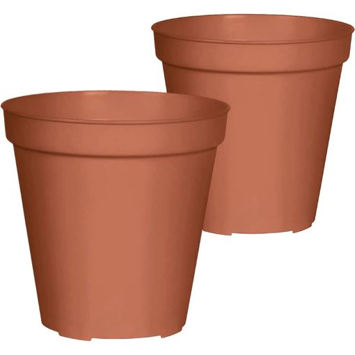 Pack De 2 Macetas Para Interior Y Exterior Fabricados En Pp Ø20 Cm