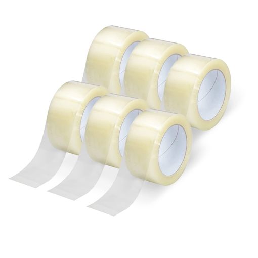 Cinta para Embalar Precinto Transparente 48mm x 100 m Pack 6