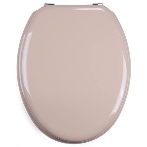 TIENDA EURASIA® Tapa WC Universal, Color Liso, Fabricada en MDF con  Bisagras de Plastico, 43,5 x 37,5 cm