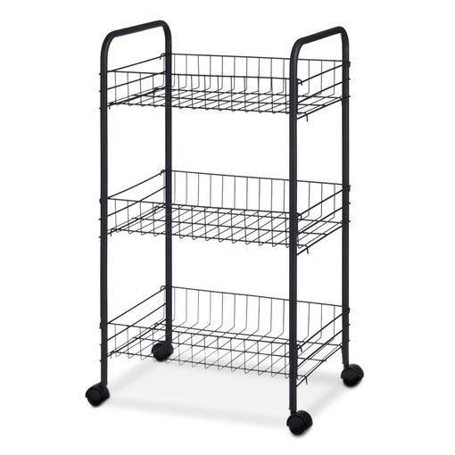 Carrito De Cocina, Verdulero Con Encimera En Acero Inoxidable, Moher,,negro  con Ofertas en Carrefour