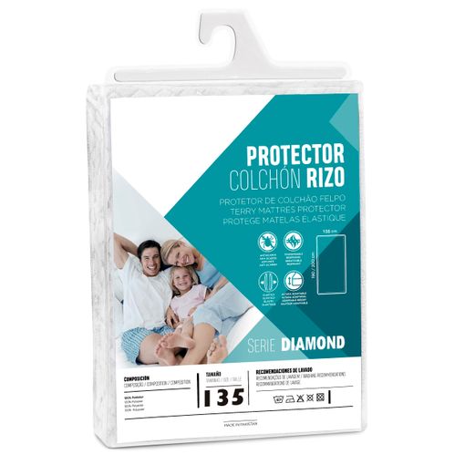 Protector Colchón 135x190/200 Impermeable y Transpirable de Rizo