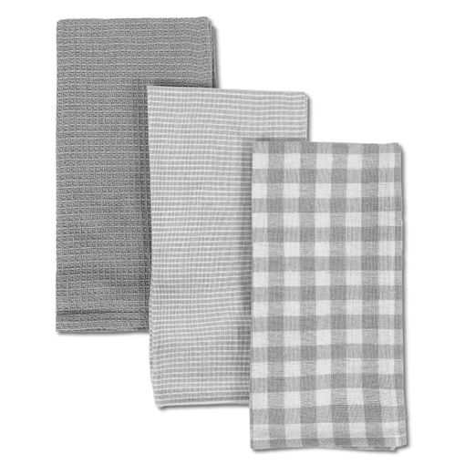 TIENDA EURASIA - Set de Paños de Cocina, Pack de 5 Trapos Cocina, Paños de Cocina  Algodon 100%, Tamaño 50 x 51,5 x 0,5 cm, Trapos de Cocina Rizo Algodón  400gr (Gris) : : Hogar y cocina