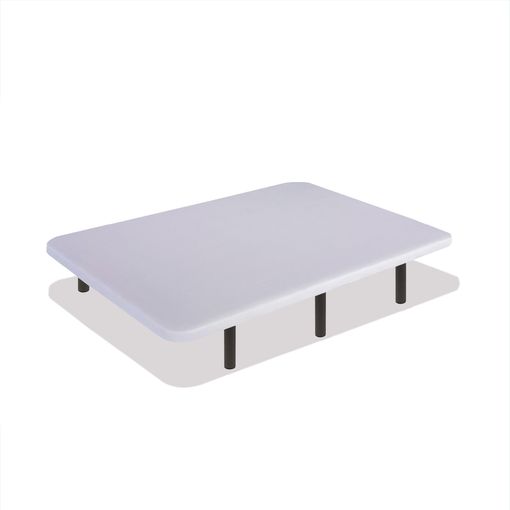 Base Tapizada 90 X 190 Cm Tejido 3d Blanco Estructura 40x30mm Patas 30 Cm  con Ofertas en Carrefour