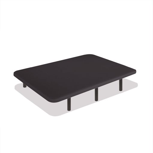 Base Tapizada Descansin, 135 x 190, Gris