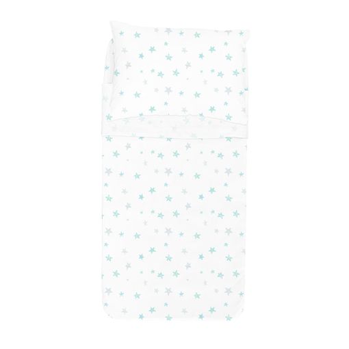 Juego De Sabanas 3piezas Sokios Little Star Cuna 60x120 Blanco con