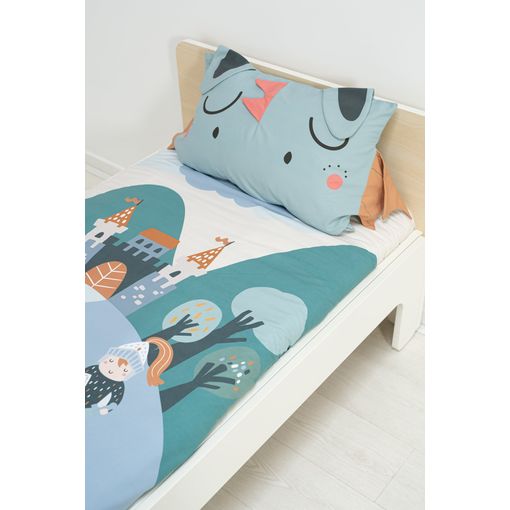 Funda Nórdica Infantil + Cojín A Juego, 100% Algodón. M/dinosaurios  140x200cm con Ofertas en Carrefour