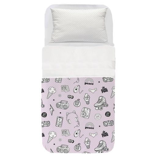 Edredón Nórdico Estampado Cama 150/160cm Dibly Reversible Rosa Donegal  Collections con Ofertas en Carrefour