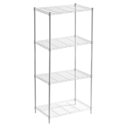 shelfplaza® HOME 100x60x40 cm Estantería blanca / estanterías fuertes /  estantería de 4 baldas / estanterías metálicas almacenaje /