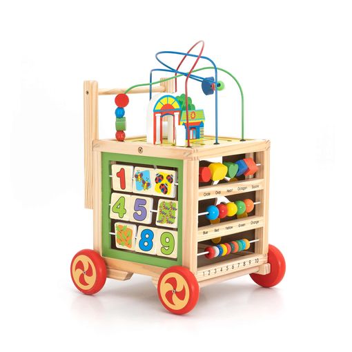 Andador Para Bebés Multiactividades Montessori Robincool Corfù 33x33x45 Cm  De Madera Eco Estimula El Desarrollo Psicomotor con Ofertas en Carrefour