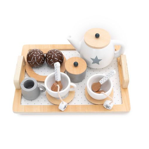 Juego De Té De Juguete Montessori Robincool Tea Caprizze 27x21x10 Cm De  Madera Eco Con Bandeja Tetera Y Accesorios Incluidos con Ofertas en  Carrefour