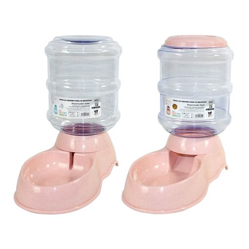 Dispensador Agua Automático Gatos/perros 3.5l X 2 Piezas Dispensador Comida  Agua Perros (bebedero+comedero)