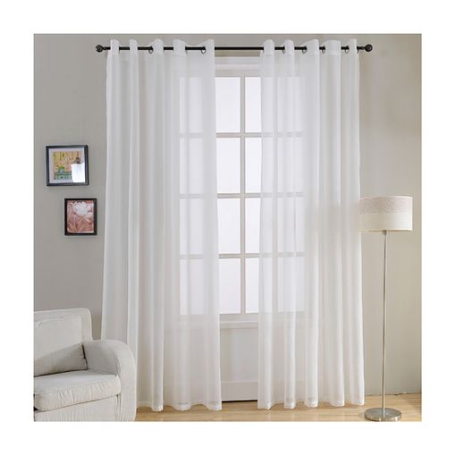 Cortina Translucida Para Ventanas 150x260 Cm Acomoda Textil. (blanco) con  Ofertas en Carrefour