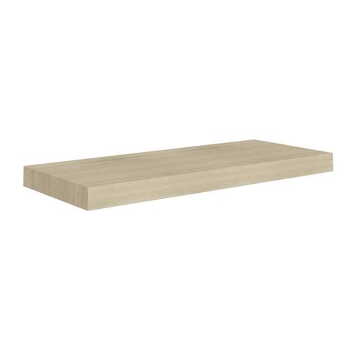 Estante de pared flotante de madera MDF en tono natural de 23x100