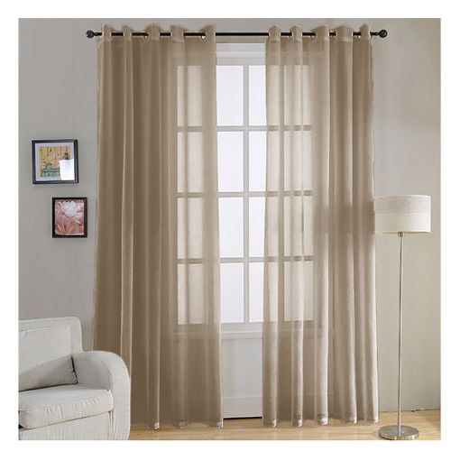 2 Cortinas Blancas Transparentes 140 X 175 Cm Vidaxl con Ofertas