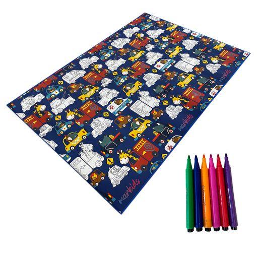 Acomoda Textil – Alfombra Infantil Para Colorear 120x200 Cm