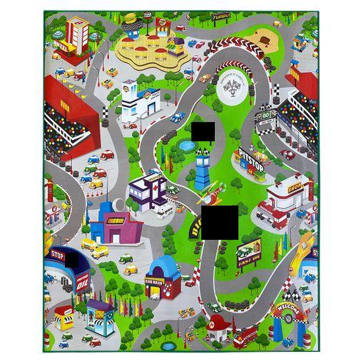 Acomoda Textil – Alfombra Infantil Ciudad Carretera Para Jugar Con Coches.  Alfombra Antideslizante, Plegable Y Acolchada. (modelo A, 120x160 Cm) con  Ofertas en Carrefour