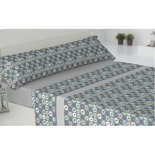 Juego De Sábanas Tres Piezas Donegal Mixtu Cama 90 Cm Gris con Ofertas en  Carrefour