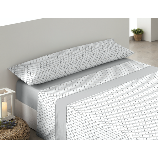 Juego De Sábanas Tres Piezas Donegal Collections Saint Cama 90cm Beige