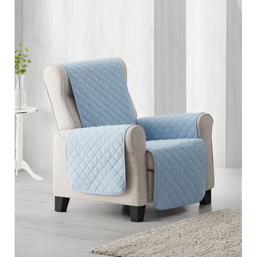 Funda De Sillón Relax Reclinable Elástica Eiffel Textile Milan Azul con  Ofertas en Carrefour