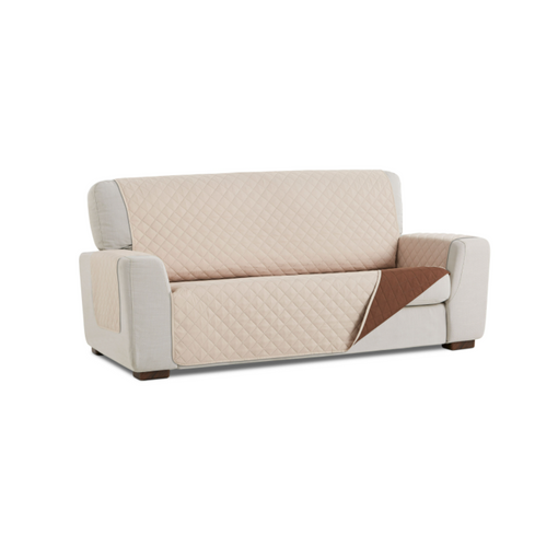 Protector Funda Sofá Cubresofá Acolchado Rombos Vipalia 3 Plazas Beige-lino  con Ofertas en Carrefour