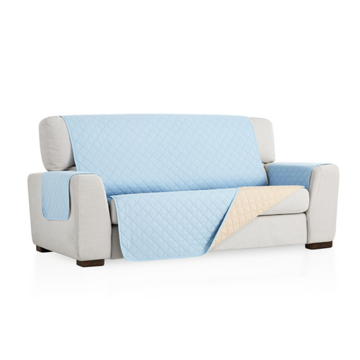 Funda De Sofa Elástica Adaptable Vega, 1 Plaza - 80 - 110 Cm. Azul  Estoralis con Ofertas en Carrefour