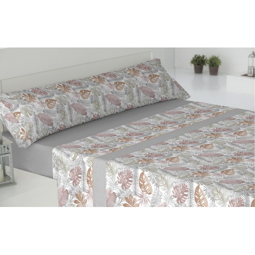 Juego De Sabanas 3 Piezas Franela Invierno Baku Cama De 90 Cm Gris con  Ofertas en Carrefour