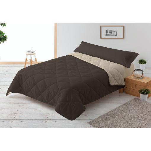 Apoyarse Basura región Relleno Nórdico 300gr Bicolor Reversible Cama 105cm 180x220cm Chocolate /  Beige Donegal Collections con Ofertas en Carrefour | Ofertas Carrefour  Online