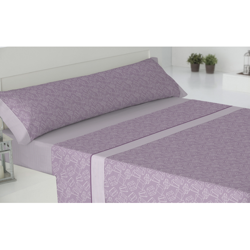 Juego De Sábanas Cuatro Piezas Coralina Goly Cama 180 Cm Gris con Ofertas  en Carrefour