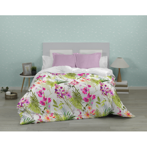 Juego Funda Nórdica Estampada 2 Piezas 100% Algodón. Cama 135 cm