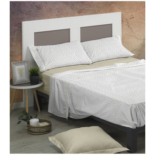 Edredón Nórdico Estampado Cama 180cm Dibly Reversible Beige Donegal  Collections con Ofertas en Carrefour