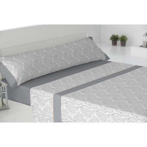 Montaña Juego de Sábanas Cama 150x200+35cm, Bosque Gris Oscuro Ropa de Cama  Estampada Microfibra,4 Piezas - 1 Sábana Bajera y 1 Sábana Encimera y 2  Fundas de Almohada : : Hogar y cocina