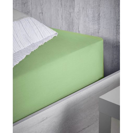 Sábana bajera Franela algodón 80 hilos beige cama 90 cm