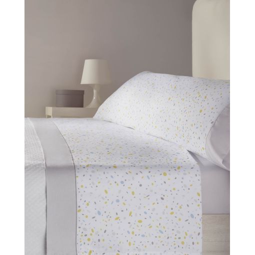 Juego De Sábanas 100% Algodón Góndola Piedra Cama 135cm Donegal Collections  con Ofertas en Carrefour