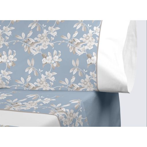 Juego De Sábanas Tres Piezas Lisas Invierno Franela Cama De 150 Cm Basic  Franel Azul con Ofertas en Carrefour