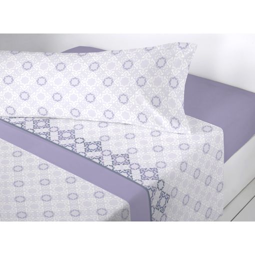 Juego De Sábanas Cuatro Piezas Coralina Rocket Cama 180 Cm Morado con  Ofertas en Carrefour