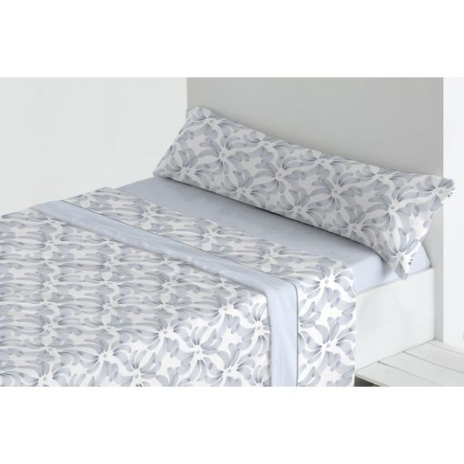 Juego De Sábanas Tres Piezas Coralina Goly Cama 105 Cm Gris con Ofertas en  Carrefour