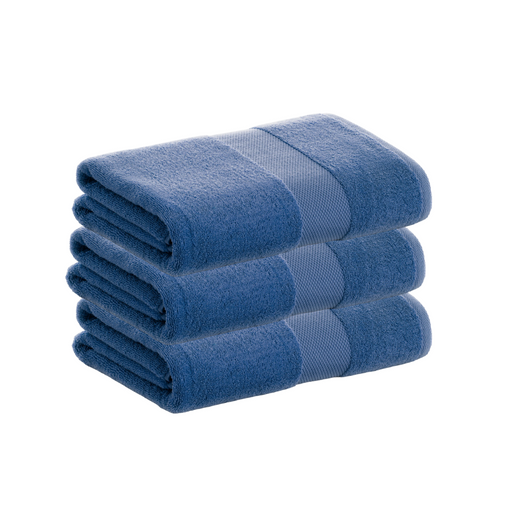 Pack 3 Toallas Azul Ducha De Algodón Donegal 70x140 Cm con Ofertas en  Carrefour