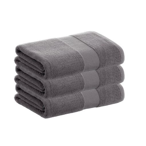 Pack 3 Toallas Gris Ducha De Algodón Donegal 70x140 Cm con Ofertas en  Carrefour