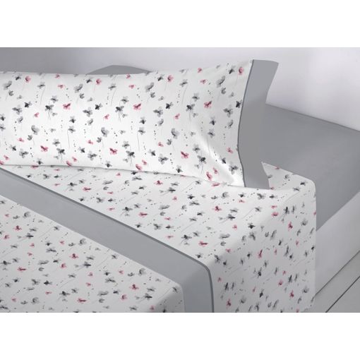 Juego De Sábanas Cuatro Piezas Donegal Cachemire Cama 180 Cm + 2 Fundas De  Almohada Gris con Ofertas en Carrefour