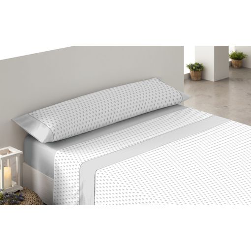 Juego De Sábanas Tres Piezas Donegal Esfera Cama De 150 Gris